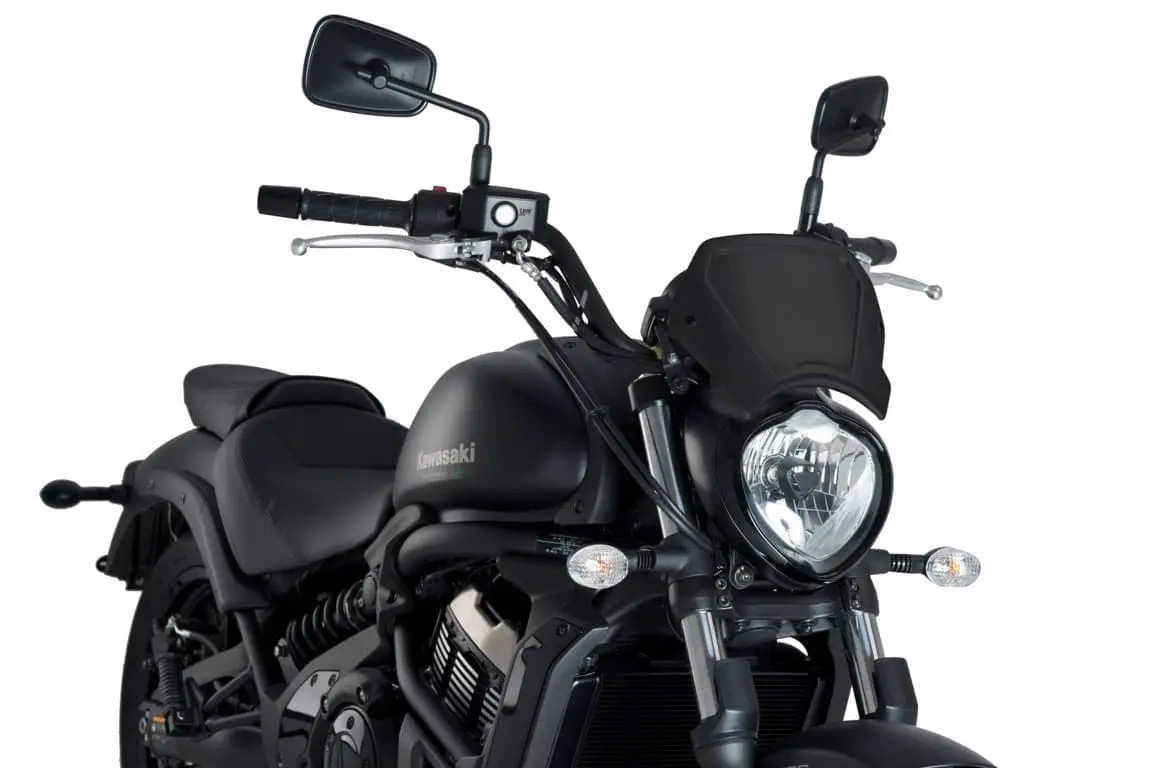 Puig Fly Screen - Fork Mounted | (Aluminium) Matte Black CLEARANCE