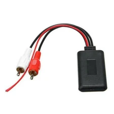 Wireless Bluetooth Car Adapter 2RCA AUX Input Module for Streaming Music