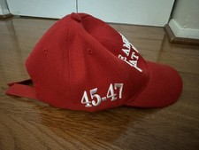Trump 2024 Make America Great Again MAGA Red Hat 45-47 Embroidered New w/ Tags