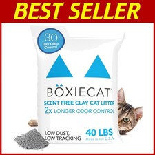 Boxie 40 lb Dust-Free Cat Litter - Hard Flat Top Clumps
