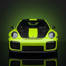 PORSCHE 911 (991.2) GT2 RS WEISSACH PACKAGE ACID GREEN 1/18 MODEL AUTOART 78187