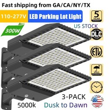 3pcs 300w Led Parking Lot Light Dusk To Dawn Commercial Grade Led Shoebox Lights 3pcs 300w Led Parking Lot Light Dusk To Dawn Commercial Grade Led Shoebox Lights