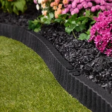 Expert Gardener DCEGTE2SLBK8 Recycled Rubber Garden Border Landscape Edging, 2