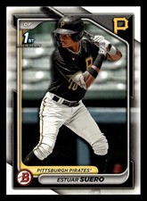 Estuar Suero 2024 1st Bowman Prospect #BP-63 Pittsburgh Pirates ROOKIE