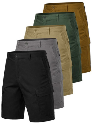 #ad #ad Men#x27;s Cotton Flex Stretch Cargo Shorts – Casual Work Hiking amp; Outdoor Utility $24.97