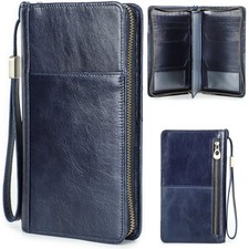 Top Grain Leather Travel Passport Wallet Holder for Man  Woman, Handmade wit...