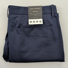 Banana Republic Pants Mens 36x34 Blue Core Temp Aiden Tech Slim Fit Chino