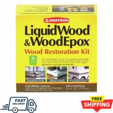 NEW Abatron WRK6OR Wood Restoration Kit 24 Oz LIQUID WOOD & WOODEPOX 5466107