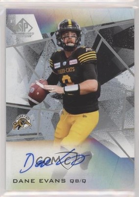 2021 SP Game Used Edition CFL Dane Evans #A-DE Auto l5j