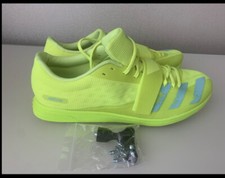 New Adidas Adizero TJ/PV Triple Jump Pole Vault Solar Yellow FW2242 Track Field