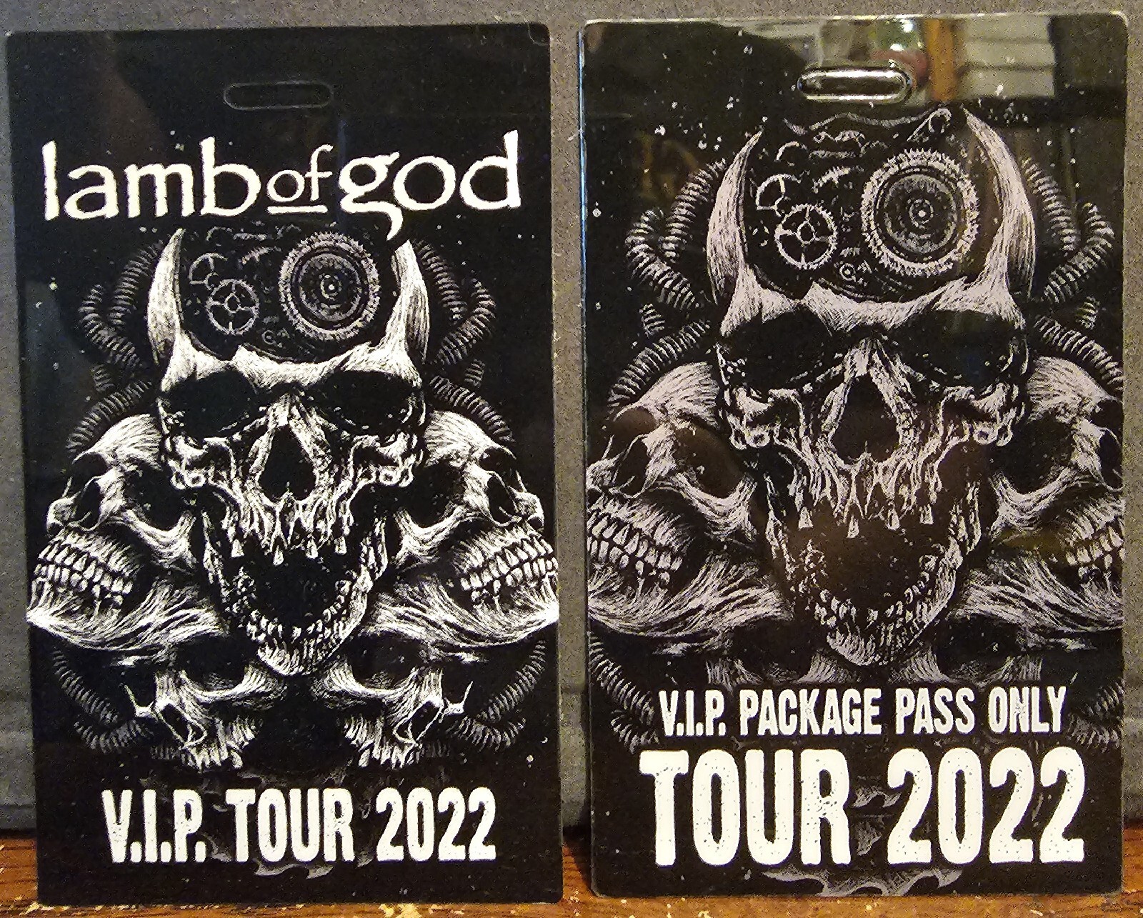 1 UNUSED LAMB OF GOD VIP BADGE / LAMINATE. COLLECTIBLE eBay