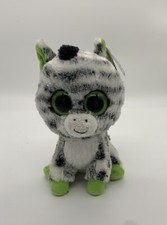 Zebra Ty Beanie Boos - ZIG-ZAG the Zebra 6" (Glitter Eyes) Excellent Condition
