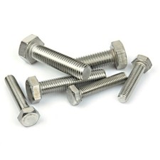 Sechskantschrauben M10 DIN 933 Stahl verzinkt 8.8 M10 x 10 - 200 mm Vollgewinde