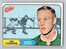 1968-69 Topps Hockey# 27- Ron Harris - Detroit Red Wings