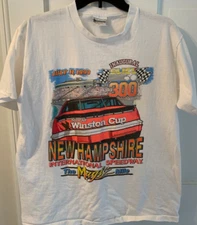 Very Rare Original 1993 Inaugural Slick 50 300 NASCAR W.C Race N.H T Shirt L