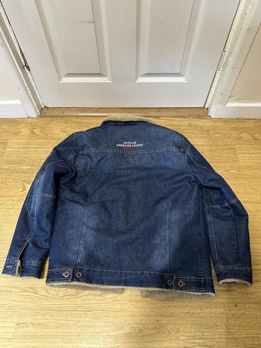 Women’s Denim Outdoor American Legend Fleece Lined Bomber Jacket AFS Jeep 2XL - Picture 7 of 8