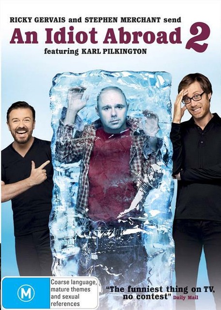 An Idiot Abroad : Series 2 DVD (Region 4, 2 Disc Set, 2011) VGC, Free Post