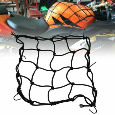 6 Hooks Motorcycle Bungee 2 Pcs Cargo Net Helmet Mesh Bike Hold Down Accessories