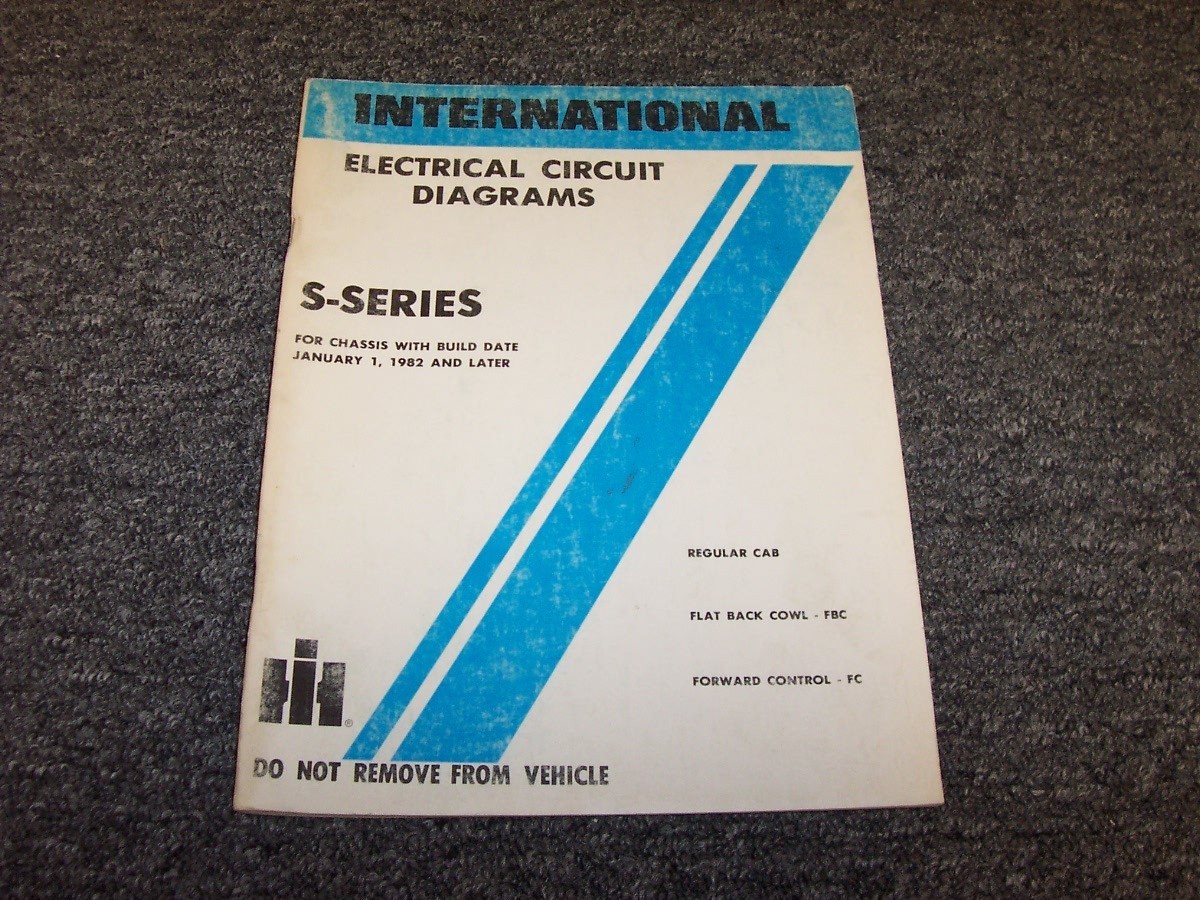 洋書 INTERNATIONAL TRUCKS 1983 International S-Series 1954 Truck Electrical Circuit
