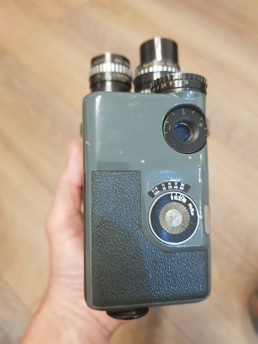 ARCO Eight 8mm Cine Camera Japan – Triple Lens – Working – Vintage