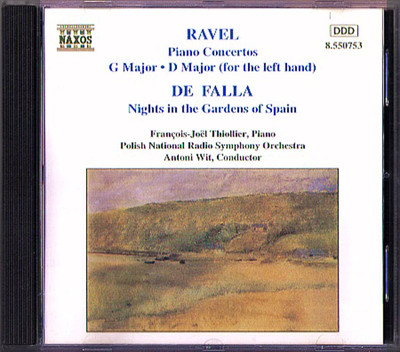 RAVEL 2 Piano Concerto FALLA Nights in the Garden of Spain THIOLLIER WIT CD