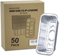 MOACOCK 50Pack Drip Pan Compatible with Blackstone Griddles 28 & 36 & 30 & 22 & 