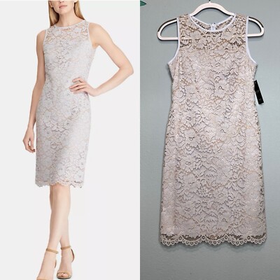 Lauren Ralph Lauren Woman Blue Floral Lace Sleeveless Shift Dress Size 2P  NWT | eBay