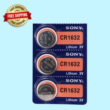 Sony CR1632 Lithium 3V Watch Battery Exp 10/2032  3Pc