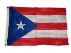 Puerto Rico Flag 2x3 Ft - Double Sided Embroidered Nylon, Light Blue, Sewn Stripes 5 thumbnail image