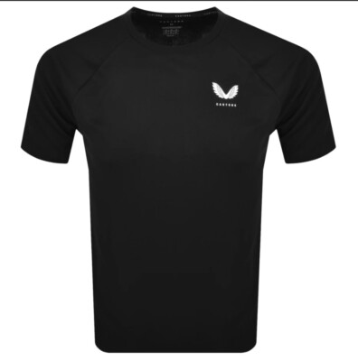 Schwarzes Castore T-Shirt für Jungen Alter 5 Jahre neu mit Etikett UVP £25