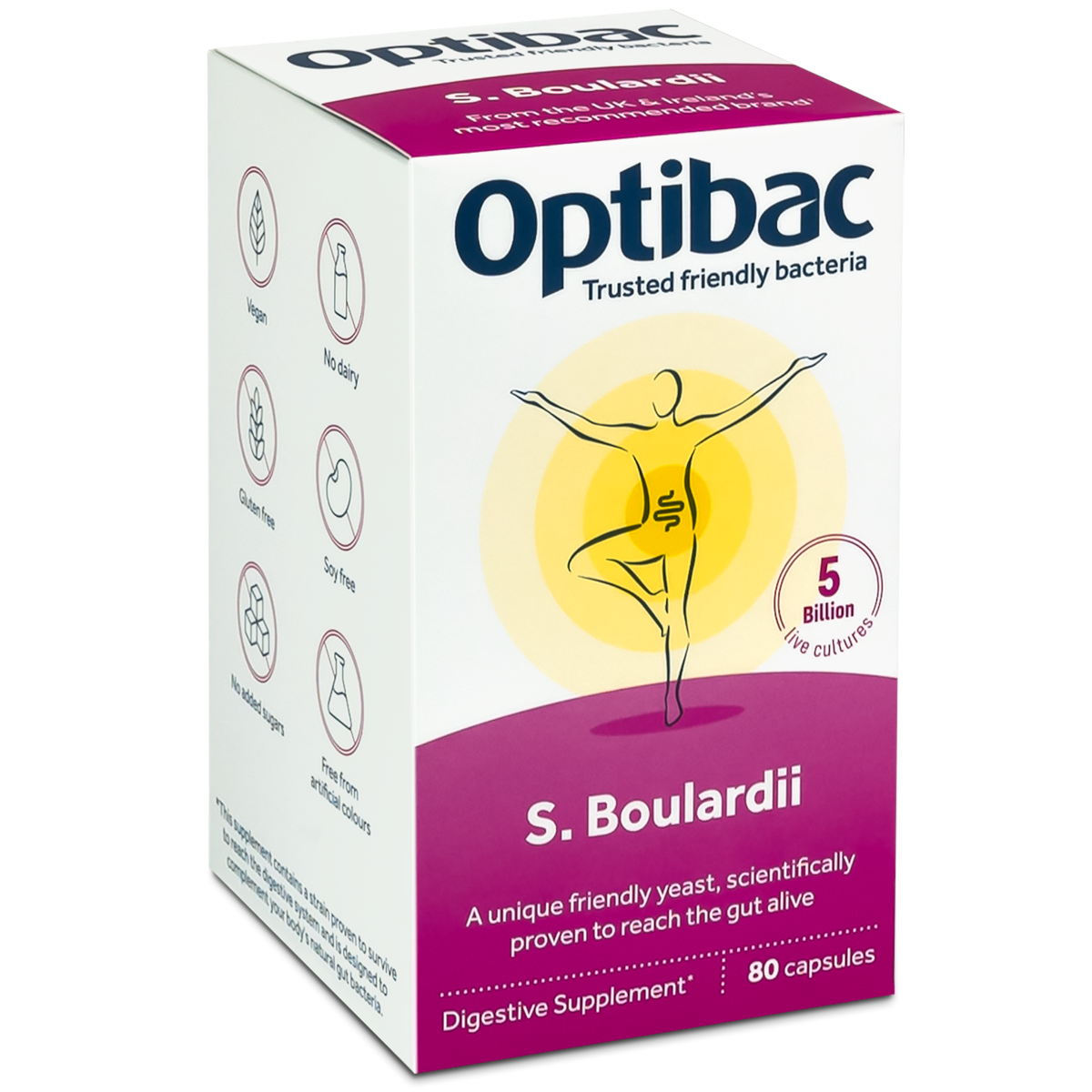 Optibac Saccharomyces Boulardii 80 Vcaps