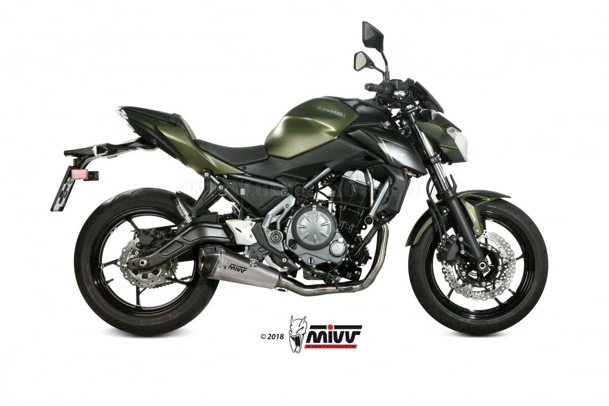 Mivv Complete Exhaust Delta Race Stainless Steel for Kawasaki Z650 2017 > 2023