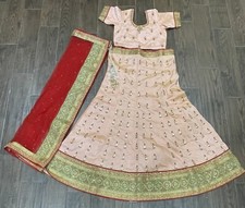 Indian Festival Diwali Ghagra Lehanga Choli Dupatta Engagement Dress Outfit