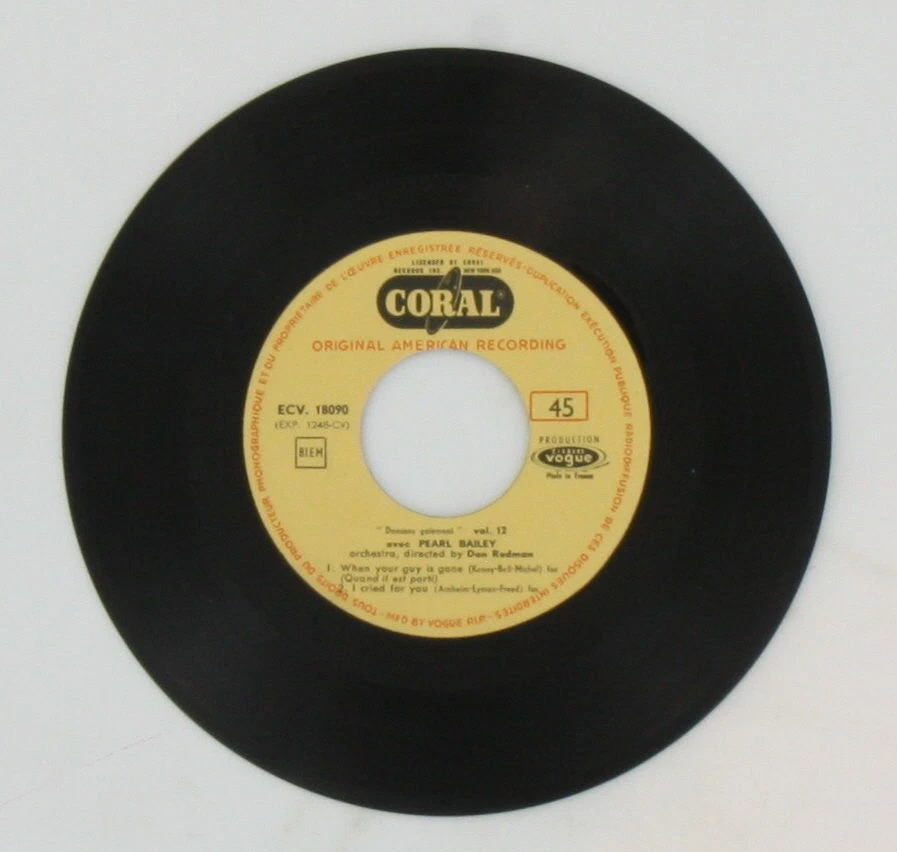 PEARL BAILEY Avec Dansons Gaiement CORAL VOGUE Jazz Bebop Female 1950's - Image 3 of 3