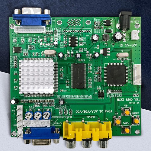 HD Video Converter Board CGA/EGA/YUV/RGB to VGA Arcade Game Monitor to LCD CRT a - Picture 9 of 9