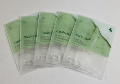 MEDICUBE Super Cica Calming Mask (5 pcs) K-Beauty Exp 2/15/26