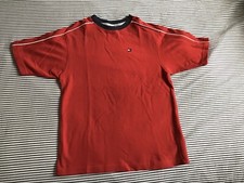 TOMMY HILFIGER Boys Short Sleeve Crew Neck T-shirt. Red. Size Small