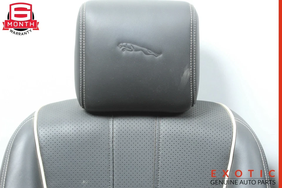 10-15 Jaguar XJ Front Left & Right Complete Seat Cushion Black OEM — 第 2/4 张图片