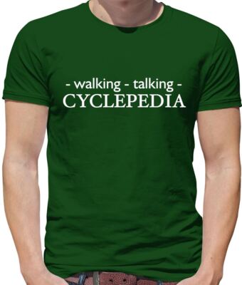 Walking Talking Cyclepedia - Herren T-Shirt - Radfahren Rad Bike Bikes lustig