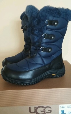 UGG Lorien Boot Insulated Sheepskin Midnight Navy Boots 1003353, 6 NIB