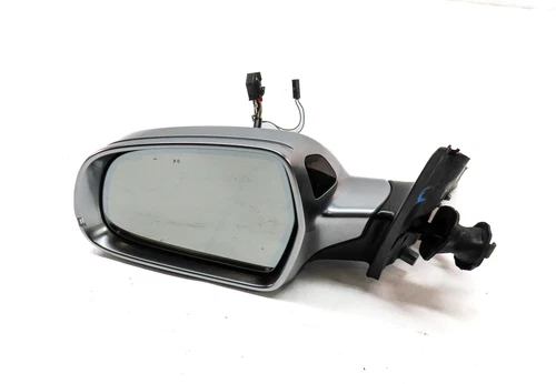 10-16 AUDI S4 (B8 8K) LEFT MANUAL FOLD HEATED AUTODIM DOOR MIRROR (ALUMINUM)