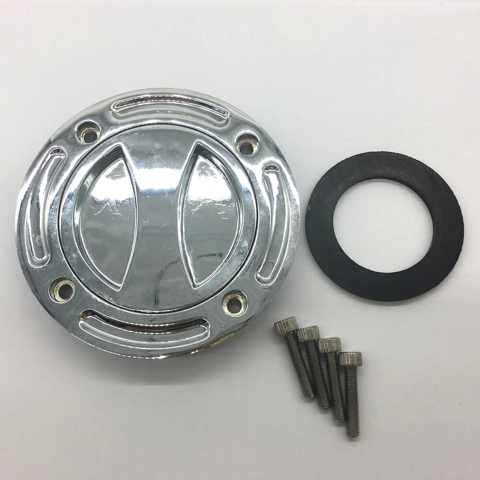 Chrom Fuel Tank Gas Cap For Suzuki GSXR600 GSXR750 1997-2003 GSXR1000 2001-2002 - Image 2 of 4