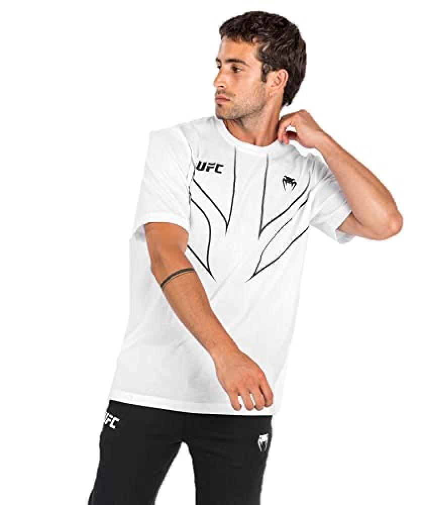 (TG. XXL) Venum UFC Fight Night 2.0 Replica T-Shirt Uomo, Bianco, XXL - NUOVO