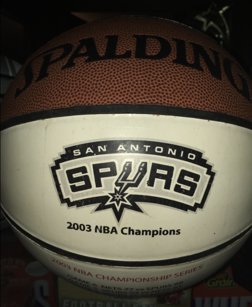 2003 NBA Championship Series Commemorative Basketball San Antonio Spurs  Champion