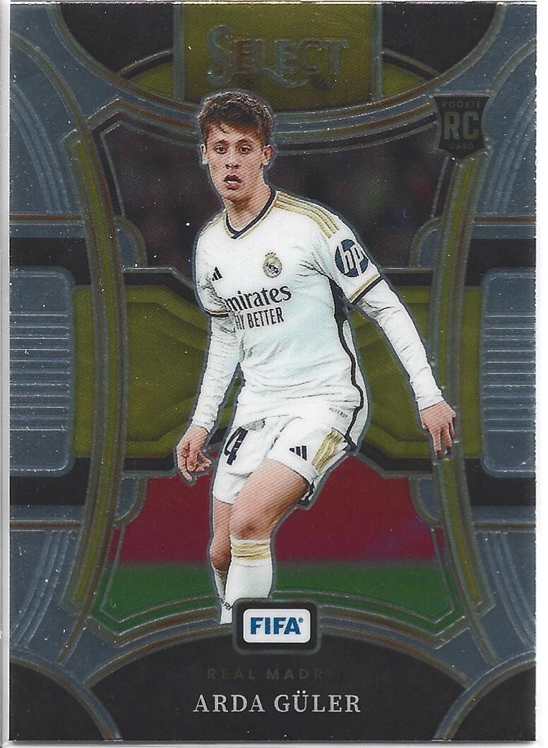 Arda Guler 2023-24 Panini Select FIFA MEZZANINE Rookie Card #128 REAL MADRID