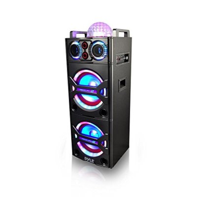 Pyle PSUFM1043BT Bluetooth PA Loudspeaker Karaoke System, Wireless Mic