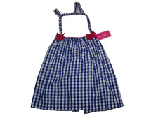 Claire Charlie Boutique Girl Plaid Jumper Royal Blue/White Checker Size 6X NWT