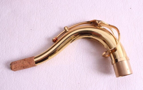 28mm Tenorsaxophonhals Goldlack Messing Material Saxophonhals Holzwind Neu  - Bild 1 von 5