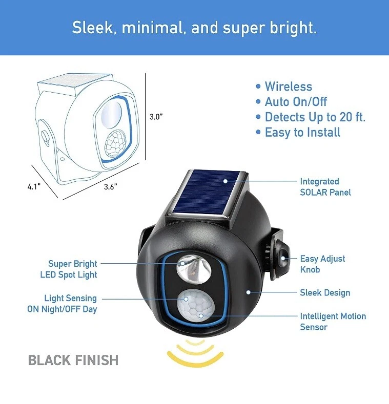 Solar sentry cheap security light