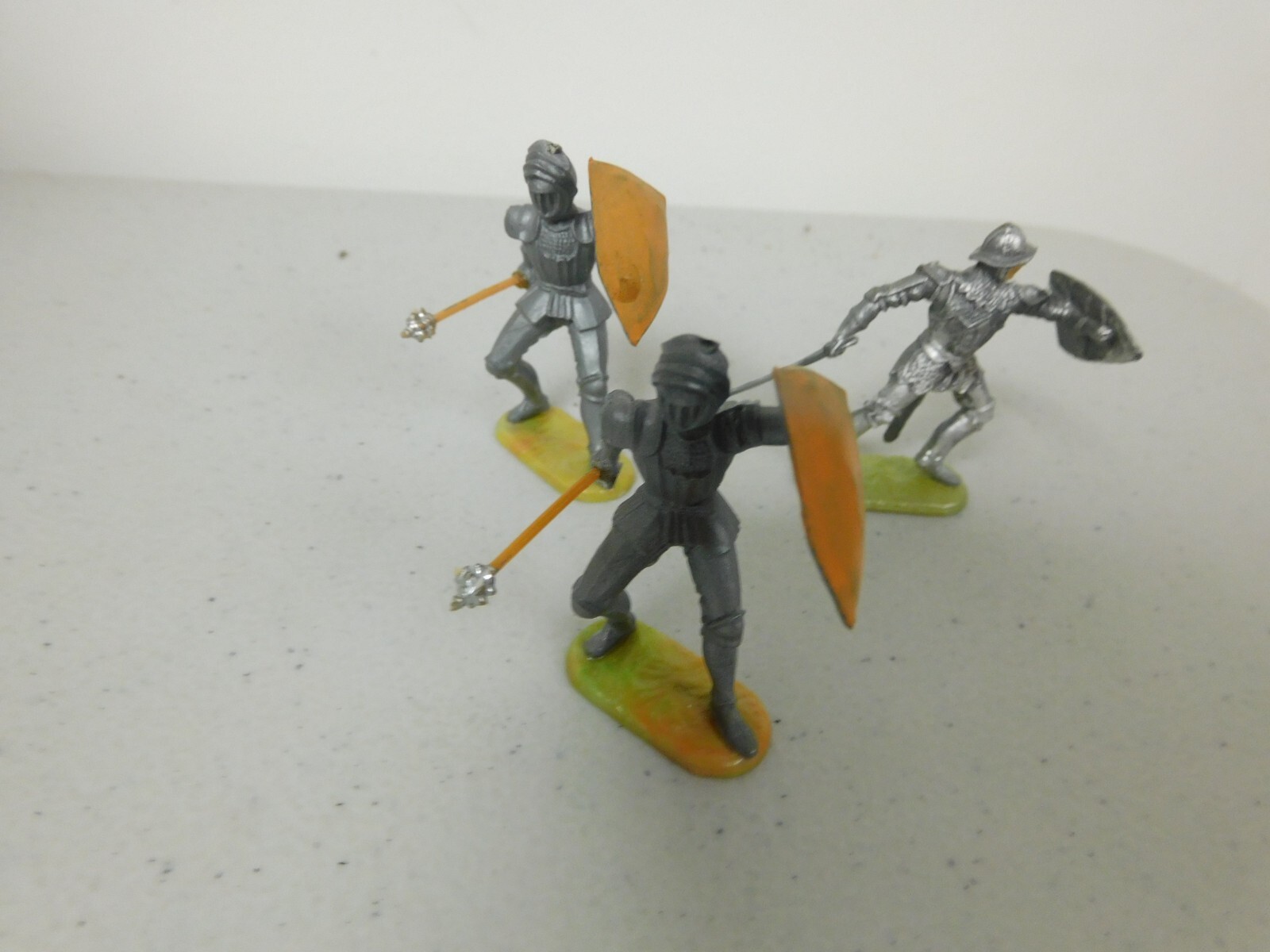 4 Figurines Plastique ELASTOLIN: Cavaliers Romains 40mm, Mini Modèles